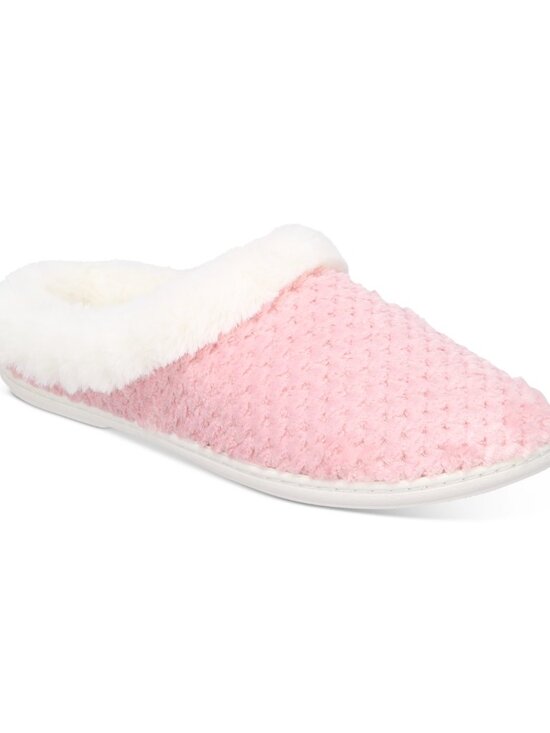 #S5 Charter Club Women's Faux-Fur-Trim Hoodback Boxed Slippers - Picture 1 of 1